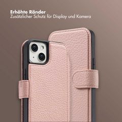 Selencia Riva Bookcase mit MagSafe und Handgelenkband Apple iPhone 14 / 13 - Old Pink