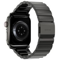 Nomad Magnetisches Stahlgliederarmband für das  Apple Watch Series 1 t/m 11 / SE / Ultra (44/45/46/49 mm) - Graphite