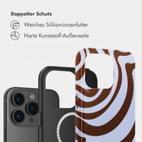 Selencia Vivid Rückabdeckung mit MagSafe Apple iPhone 15 Pro - Dream Swirl Chocolate
