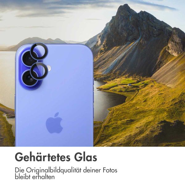 imoshion 2er-Pack Objektivschutz für Kamera für das iPhone 16 / 16 Plus - Ultramarine