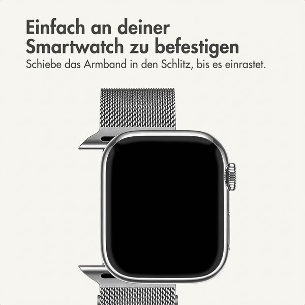 imoshion Mailändische Magnetarmband für Apple Watch | 38/40/41/42 mm - Silber