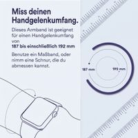 Apple Geflochtenes Solo Loop für  Apple Watch | 44/45/46/49 mm - Größe 10 - Atlantic Blue