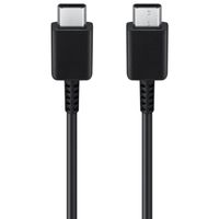 Samsung Ladebündel | Original USB-C-zu-USB-C-Kabel - 1.8 meter - 25 Watt - Schwarz + Original Fast Charging Adapter USB-C Oplader - in Fabrikverpackung - 25 Watt - Schwarz