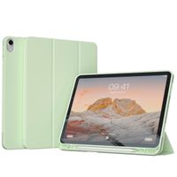 Accezz Smarte Klapphülle aus Silikon iPad Air 11 Zoll (2025) M3 / (2024) M2 / Air 5 (2022) / Air 4 (2020) - HellgÃ¼n