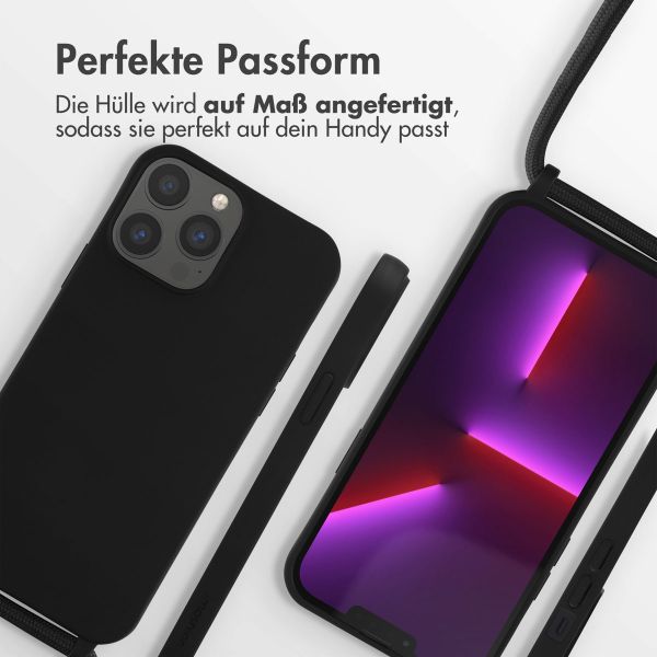 imoshion SilikonHülle mit Band Apple iPhone 13 Pro Max - Schwarz