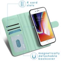 imoshion Luxuriöse Portemonnaie-Klapphülle iPhone SE (2022 / 2020) 8 / 7 - Grün