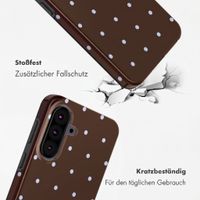 Selencia Vivid Back Cover Samsung Galaxy A37 (5G) - Happy Dots Chocolate