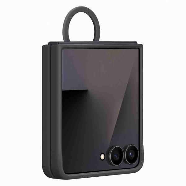 Samsung Original Silikon Cover Ring Samsung Galaxy Z Flip 7 - Black