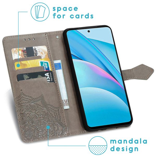 imoshion Mandala Klapphülle Xiaomi Mi 10T Lite - Grau
