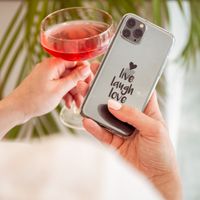 imoshion Design Hülle iPhone Xr - Live Laugh Love - Schwarz