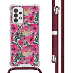 imoshion Design Hülle mit Band Samsung Galaxy A52(s) (5G/4G) - Flower Water
