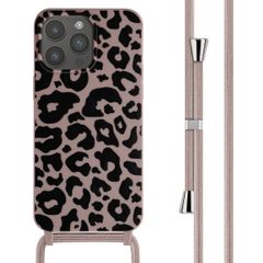 imoshion SilikonHülle design mit Band Apple iPhone 15 Pro Max - Animal Pink