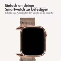 imoshion Mailändische Magnetarmband für Apple Watch | 44/45/46/49 mm - Rose Gold