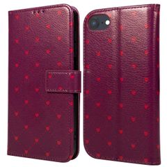 imoshion Design Klapphülle Apple iPhone SE (2022 / 2020) / 8 / 7 / 6(s) - Crush Check Coral Dust