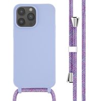 imoshion Silikonhülle mit Band für das iPhone 14 Pro Max - Violett