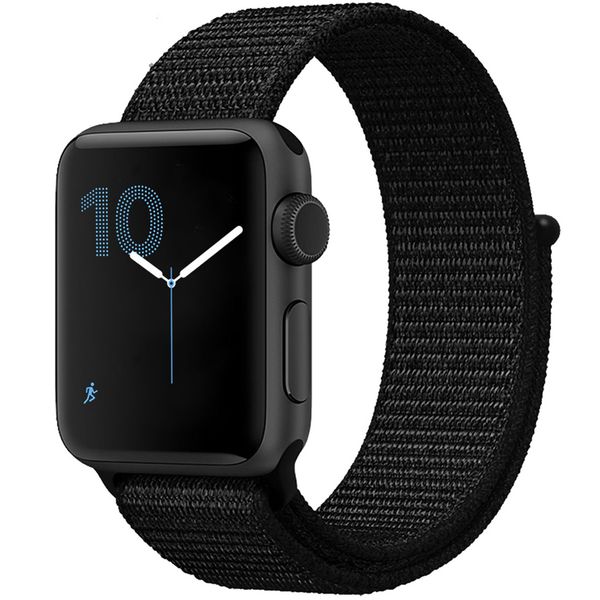 imoshion Nylon-Armband für die Apple Watch Series 1 bis 10 / SE / Ultra (2) (44/45/46/49 mm) - Schwarz