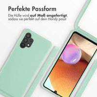 imoshion Silikonhülle mit Band für das Samsung Galaxy A32 (4G) - Mintgrün