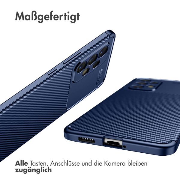 imoshion Carbon-Hülle für das Samsung Galaxy A53 - Blau