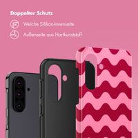 Selencia Vivid Tough Back Cover für das Samsung Galaxy A36 / A56 - Wave Vibes Lipstick