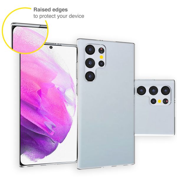 Accezz Clear TPU Backcover Samsung Galaxy S22 Ultra - Transparent