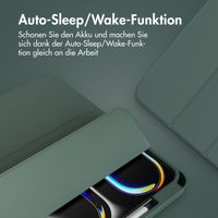 Accezz Smarte Klapphülle aus Silikon Apple iPad Pro 13 (2025) M5 / (2024) M4 - Dunkelgrün