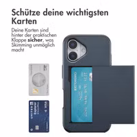 imoshion Backcover mit Kartenfach Apple iPhone 17 - Dunkelblau