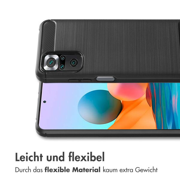 imoshion Brushed Back Cover für das Xiaomi Redmi Note 10 (5G) - Schwarz