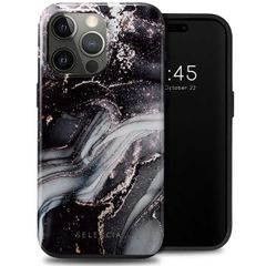 Selencia Vivid Tough Back Cover für das iPhone 15 Pro Max - Chic Marble Black