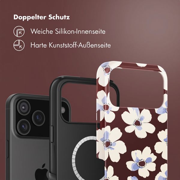 Selencia Vivid Rückabdeckung mit MagSafe Apple iPhone 18 Pro Max / 17 Pro Max - Choco Flower Pop