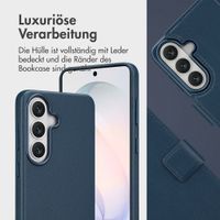 Accezz 2-in-1 Klapphülle aus Leder mit MagSafe Samsung Galaxy S26 - Nightfall Blue