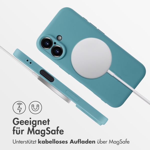 imoshion Color Back Cover mit MagSafe für das Apple iPhone 16 - Smoke Green