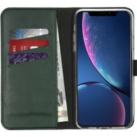 Selencia Echtleder Klapphülle iPhone 11 Pro Max - Grün