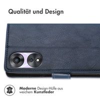 imoshion Luxuriöse Klapphülle für das Oppo A78 (4G) - Dunkelblau