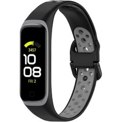 imoshion Silikonband Sport für das Samsung Galaxy Fit 2 - Schwarz / Grau