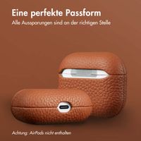 Accezz Echtes Leder Case Apple AirPods 3 - Cognac