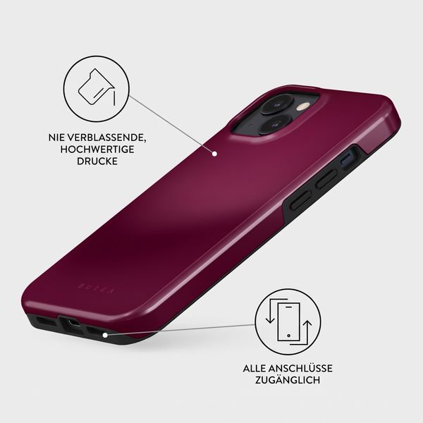 Burga Tough Back Cover MagSafe Apple iPhone 15 - Dark Cherry
