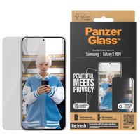 PanzerGlass Ultra Wide Fit Antibakterieller Screen Protector mit Sichtschutz inkl. Applikator Samsung Galaxy S24 Plus