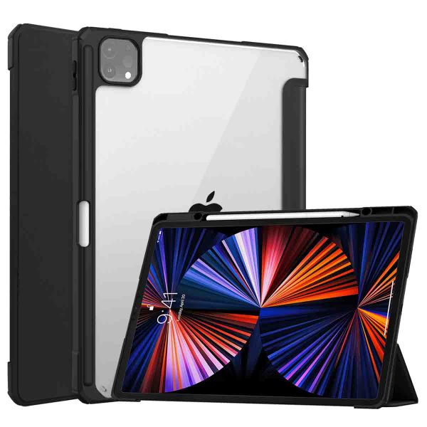 imoshion Trifold Hardcase Klapphülle Apple iPad Pro 12.9 (2018/2020/2021/2022) - Schwarz