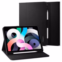 Spigen Liquid Air Folio Klapphülle iPad Air 11 Zoll (2024) M2 / Air 5 (2022) / Air 4 (2020) - Black
