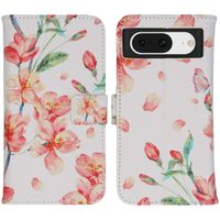 imoshion Design TPU Klapphülle für das Google Pixel 8 - Blossom Watercolor