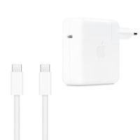 Apple Original USB-C-Netzteil 67 W + Original USB-C-zu-USB-C-Ladekabel 240 W – 2 Meter – für Apple MacBook – Weiß