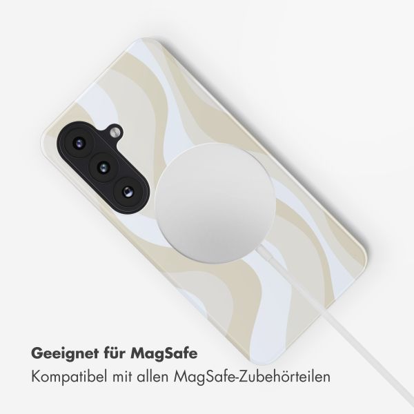 Selencia Vivid Rückabdeckung mit MagSafe Samsung Galaxy S26 - Desert Waves Beige