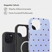 Selencia Vivid Rückabdeckung mit MagSafe Apple iPhone 15 - Happy Dots Digital Sky