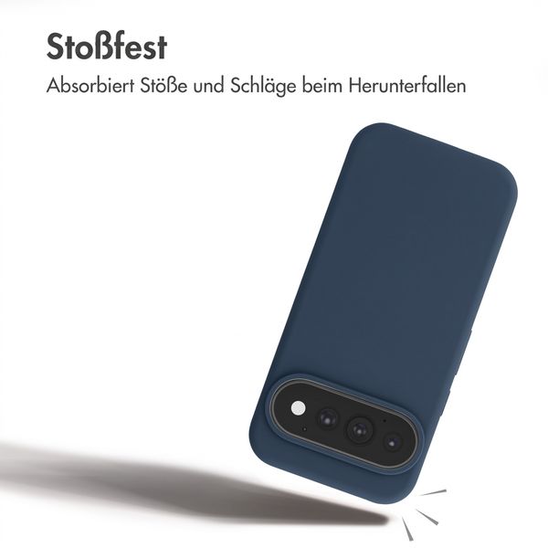 Accezz Liquid Silikoncase mit MagSafe Google Pixel 11 / 11 Pro / 10 / 10 Pro - Dunkelblau