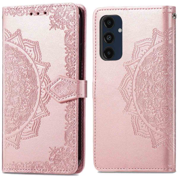 imoshion Mandala Klapphülle für das Samsung Galaxy S24 FE - Rose Gold