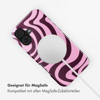 Selencia Vivid Rückabdeckung mit MagSafe Apple iPhone 17 - Wavy Swirl Pink Plum
