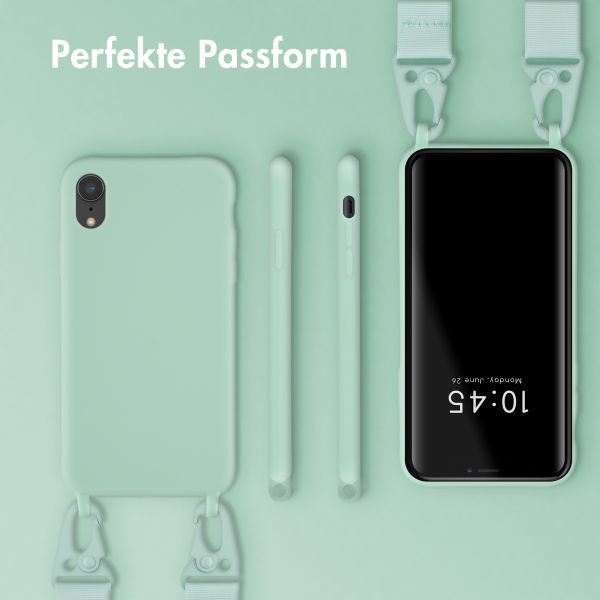 Selencia SilikonHülle mit abnehmbarem Band Apple iPhone Xr - Türkis