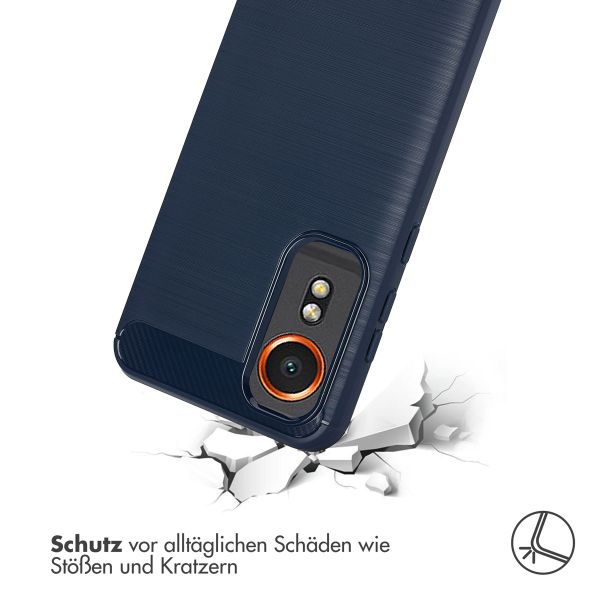 imoshion Brushed Back Cover Samsung Galaxy Xcover 7 - Dunkelblau