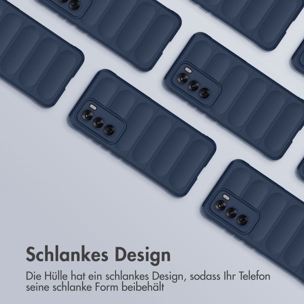 imoshion EasyGrip Back Cover für das Oppo Reno 12 - Dunkelblau