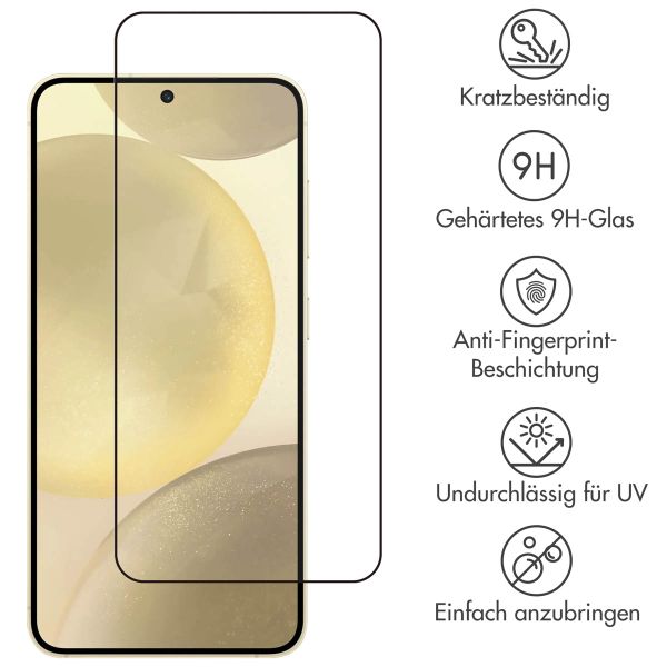 Accezz Full Cover Screen Protector aus gehärtetem Glas für das Samsung Galaxy S25 Plus